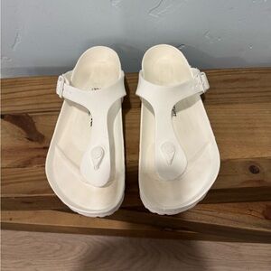 Birkenstock White Women's Gizeh EVA Sandal